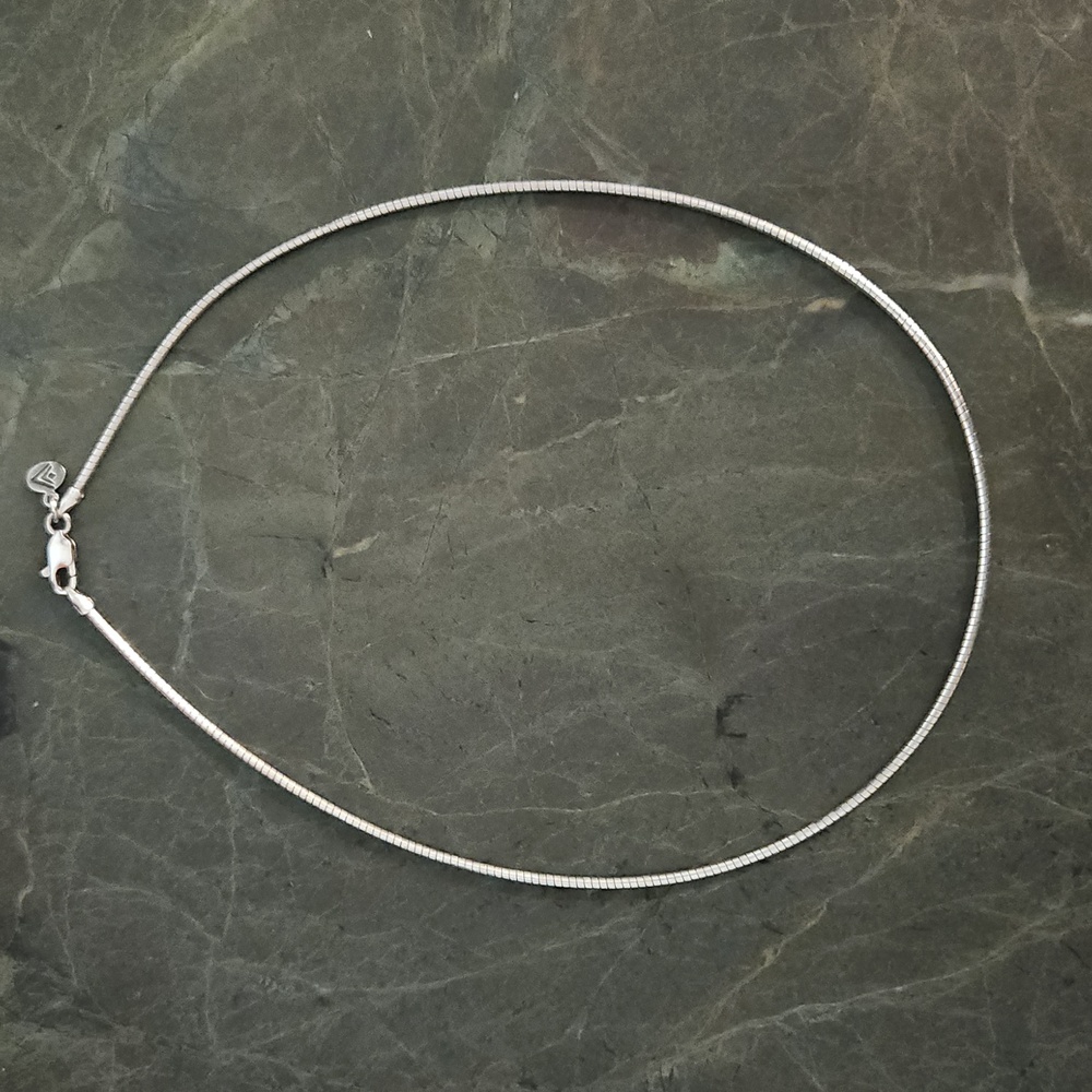 Rare Silpada N111 Omega .925 Sterling Silver Chain Necklace